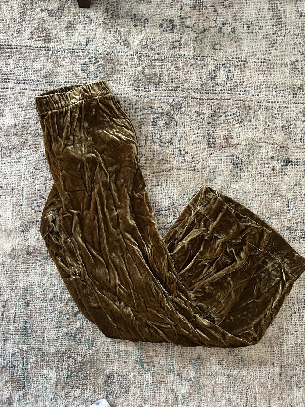 Faherty Wide Leg Velvet Pants